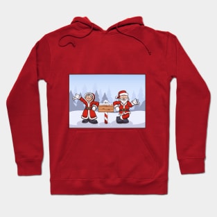 Santa And Mrs Claus Hoodie